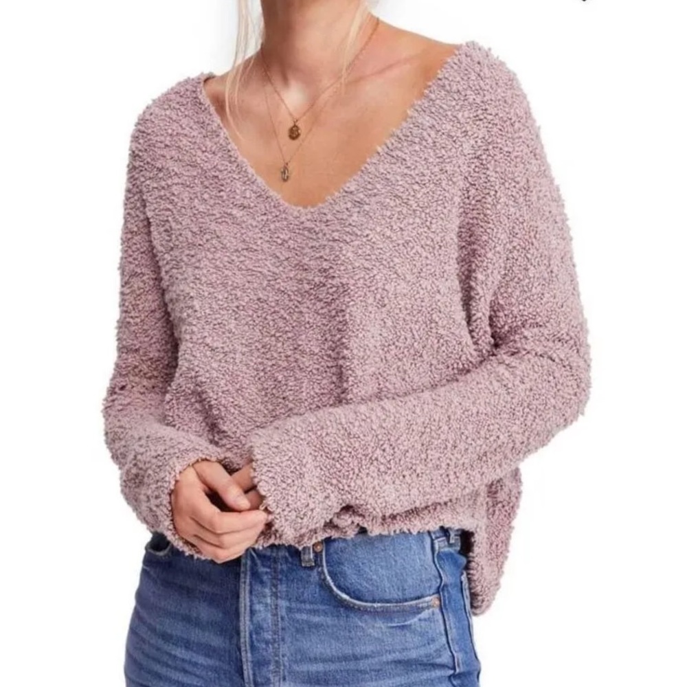 Free people pullover cropped sweater
